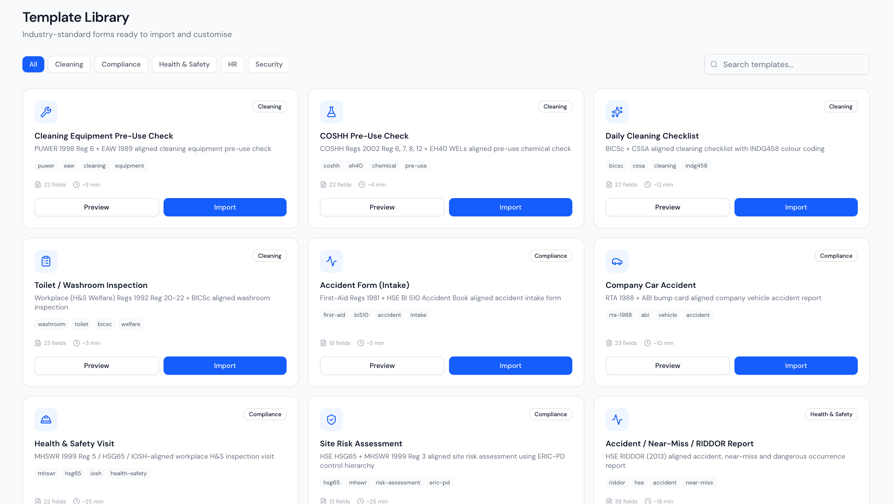 Template library